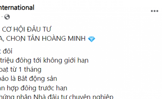 Vụ hủy trái phiếu Tân Hoàng Minh: Nhà đầu tư cần cảnh giác với những lời 